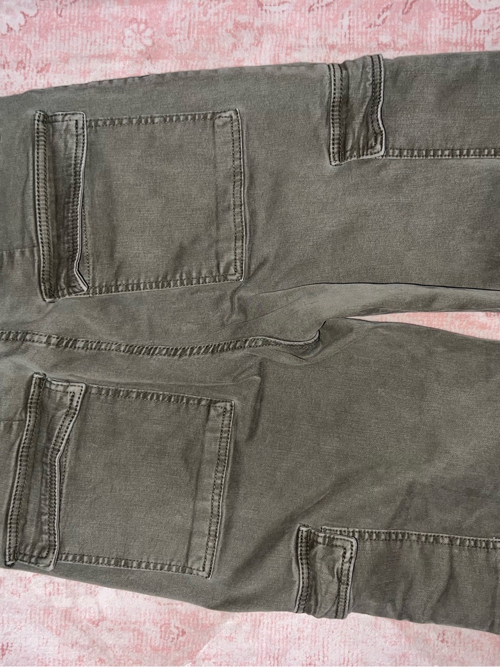 Oat New York Olive Wide-Leg Cargo Jeans - Picture 3 of 4